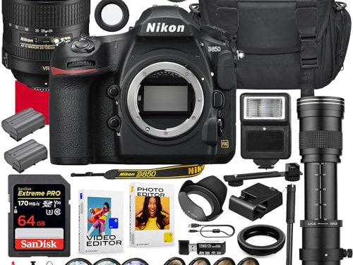 Capture Limitless Beauty: Nikon D850 DSLR Mega Bundle