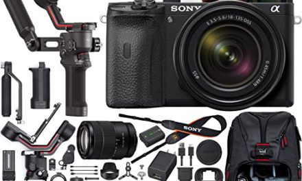Sony a6600 Mirrorless Camera Bundle: Capture 4K Films with DJI RS 3 Stabilizer & Deco Gear Backpack