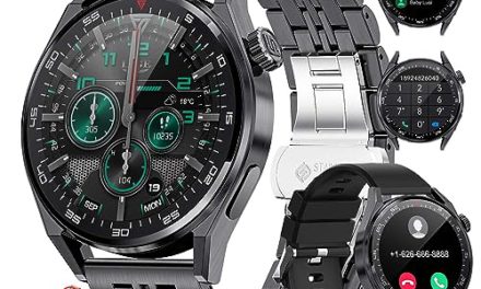 Ultimate Men’s Smartwatch: Answer Calls, HD Touchscreen, 100 Sports Modes, Waterproof