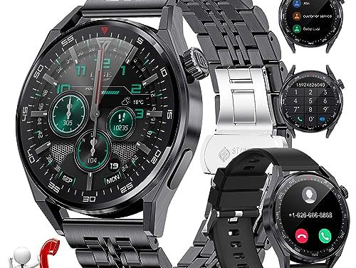 Ultimate Men’s Smartwatch: Answer Calls, HD Touchscreen, 100 Sports Modes, Waterproof