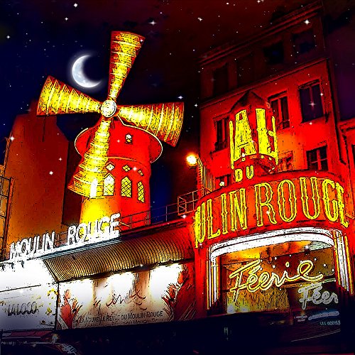 Capture the Magic: Moulin Rouge Photography Backdrop – 10×10 Ft Seamless Fabric