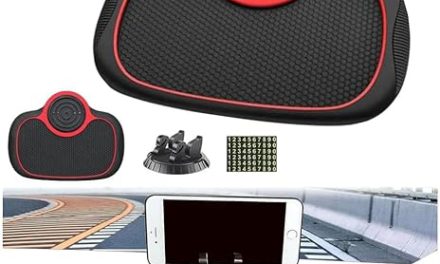 NESLIN Car Phone Mount with Anti-Slip Mat – Secure Your Phone While Driving!