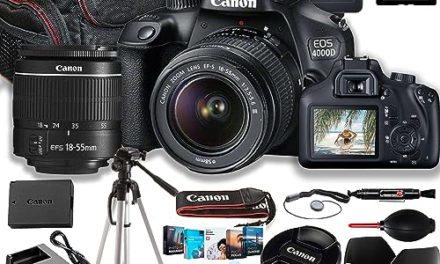 Capture Life’s Moments: Canon 4000D DSLR Camera Bundle