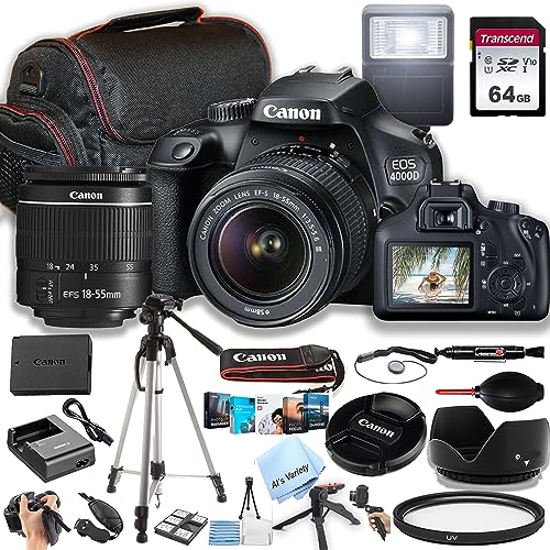 Capture Life’s Moments: Canon 4000D DSLR Camera Bundle