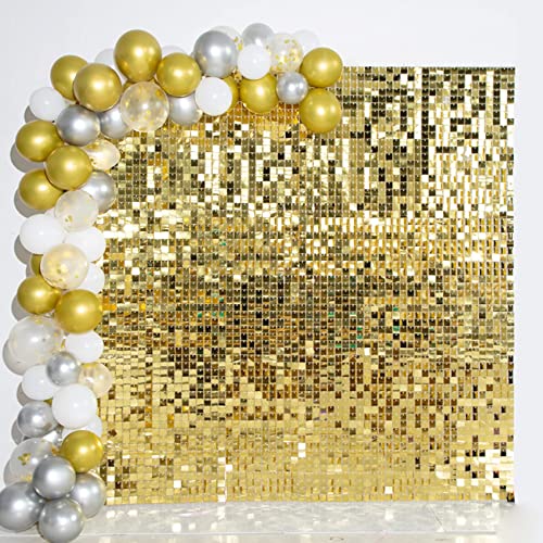 Sparkling Gold Sequin Backdrop – Perfect for Party Decor!