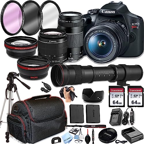 Capture Stunning Photos with Canon EOS Rebel T7 DSLR Camera Bundle